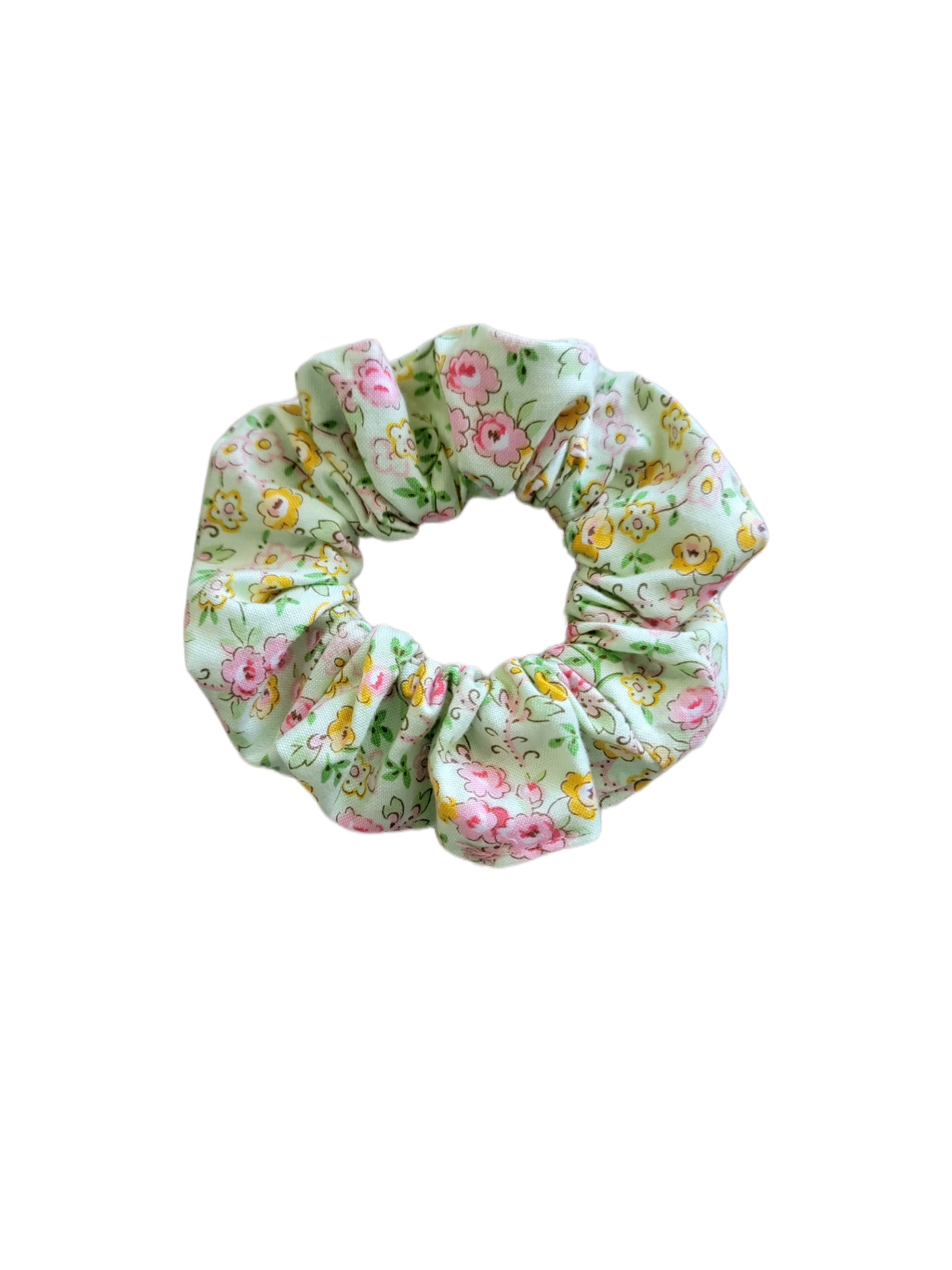 Julia Floral Scrunchie Mint - Pink Love Monet