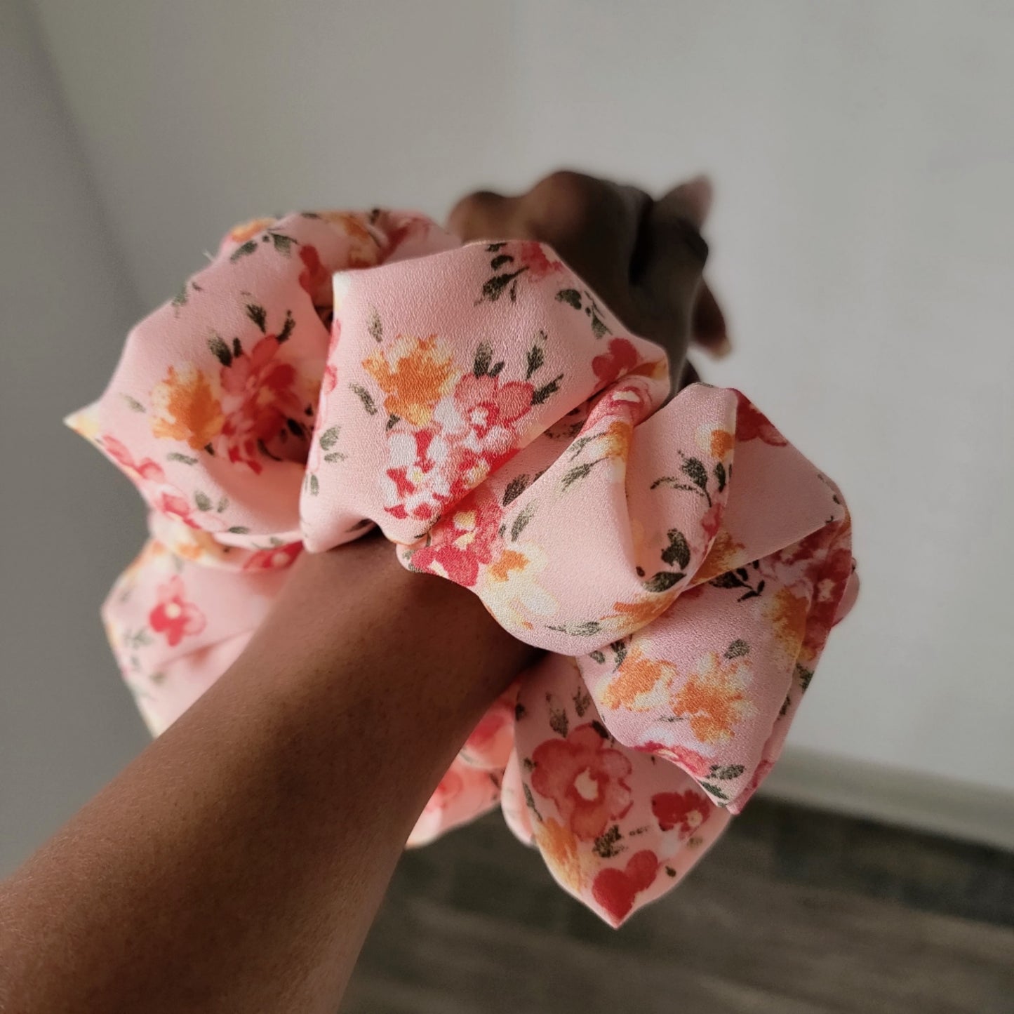 Blush Floral Garden Party XXL Scrunchie