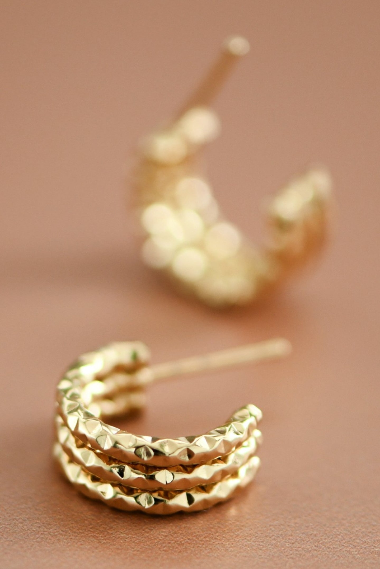 Bailey Huggie Earrings In Gold