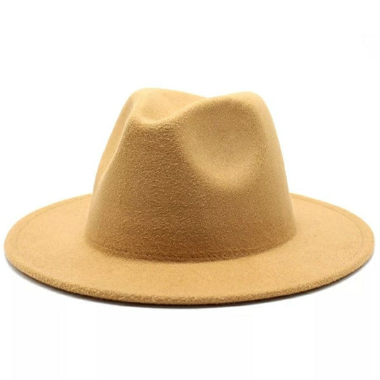 Fedora Hat In Camel - Pink Love Monet